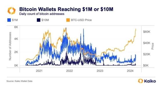 بیت کوین روزانه چند نفر را میلیونر می‌کند؟