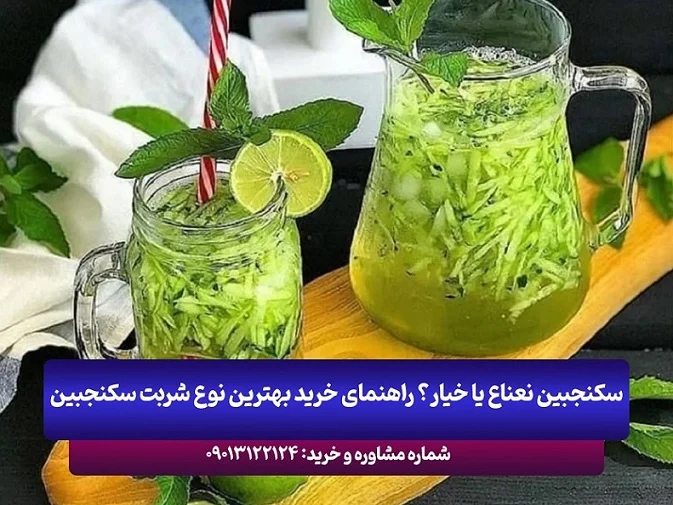 سکنجبین نعناع یا خیار؟ راهنمای خرید بهترین نوع شربت سکنجبین