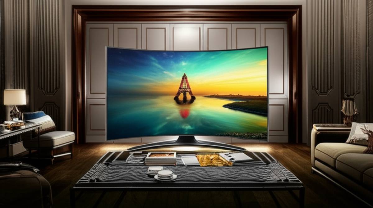 بررسی تلویزیون سامسونگ 78KS9995 | خمیده 78 اینچ هوشمند