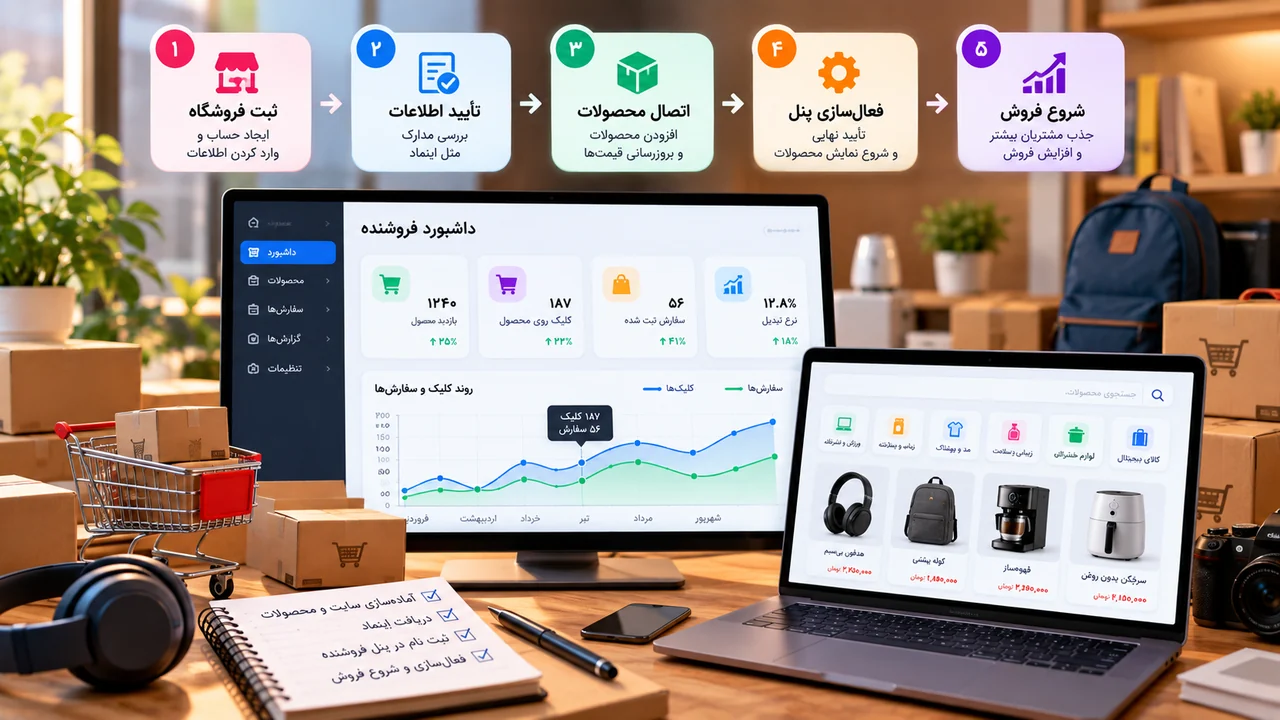 چگونه در ترب به عنوان فروشنده ثبت نام کنیم؟ راهنمای ۱۴۰۵