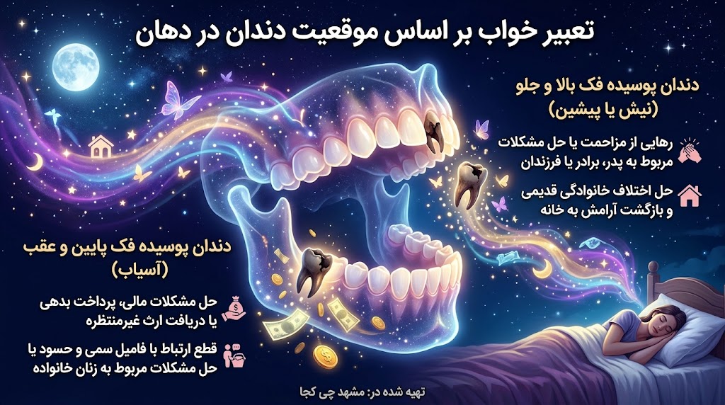 تعبیر خواب افتادن دندان پوسیده